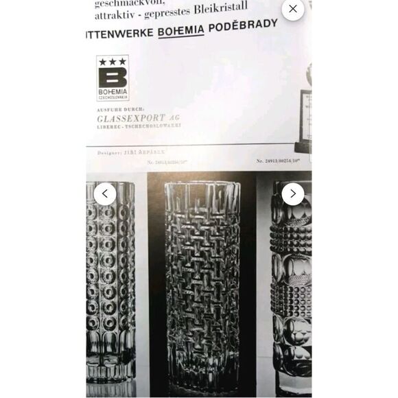 Vintage Art Glass Crystal Vase by Jiri Repasek Union 1970 10” - Picture 11 of 11